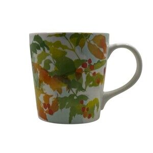 Starbucks Coffee Mug Cup Fall Leaves 2008
